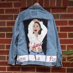 Selena Quintanilla Hand Painted Denim 
